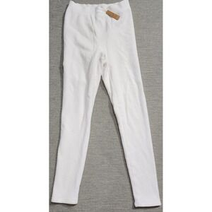 SKIMS Terry Legging Marble White Cotton Blend Loungewear Pants Medium